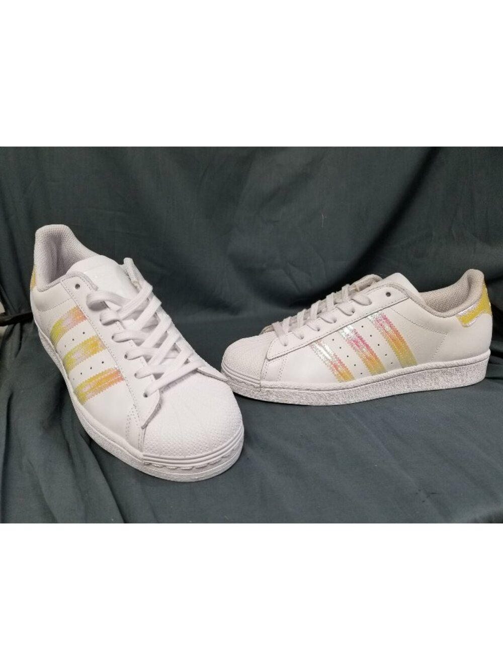 Adidas Superstar J Cloud White Iridescent FV3139 Womens Size 7 NEW NO BOX!